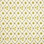 Schumacher 65741 Claremont Embroidery Chartreuse fabric swatch