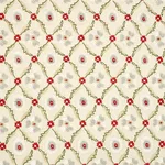 Schumacher 65740 Claremont Embroidery Crimson fabric swatch
