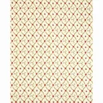 Schumacher 65740 Claremont Embroidery Crimson fabric swatch