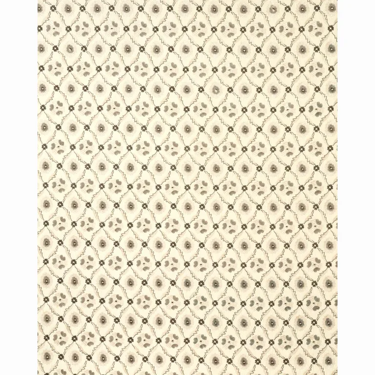 Schumacher 65743 Claremont Embroidery Grisaille fabric swatch