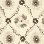 Schumacher 65743 Claremont Embroidery Grisaille fabric swatch