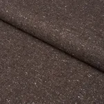 Schumacher 87313 Clarke Donegal Wool Blend Dark Brown fabric swatch