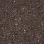 Schumacher 87313 Clarke Donegal Wool Blend Dark Brown fabric swatch
