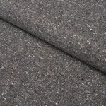 Schumacher 87314 Clarke Donegal Wool Blend Dark Grey fabric swatch