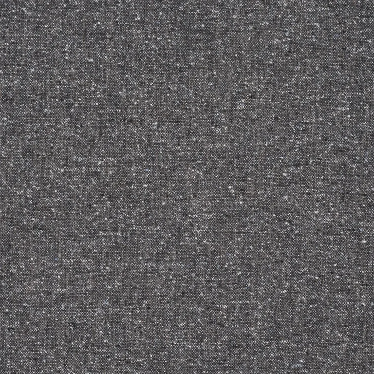 Schumacher 87314 Clarke Donegal Wool Blend Dark Grey fabric swatch