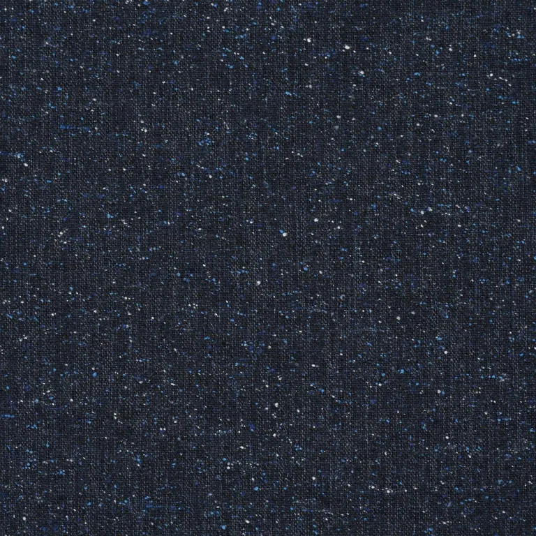 Schumacher 87316 Clarke Donegal Wool Blend Navy fabric swatch