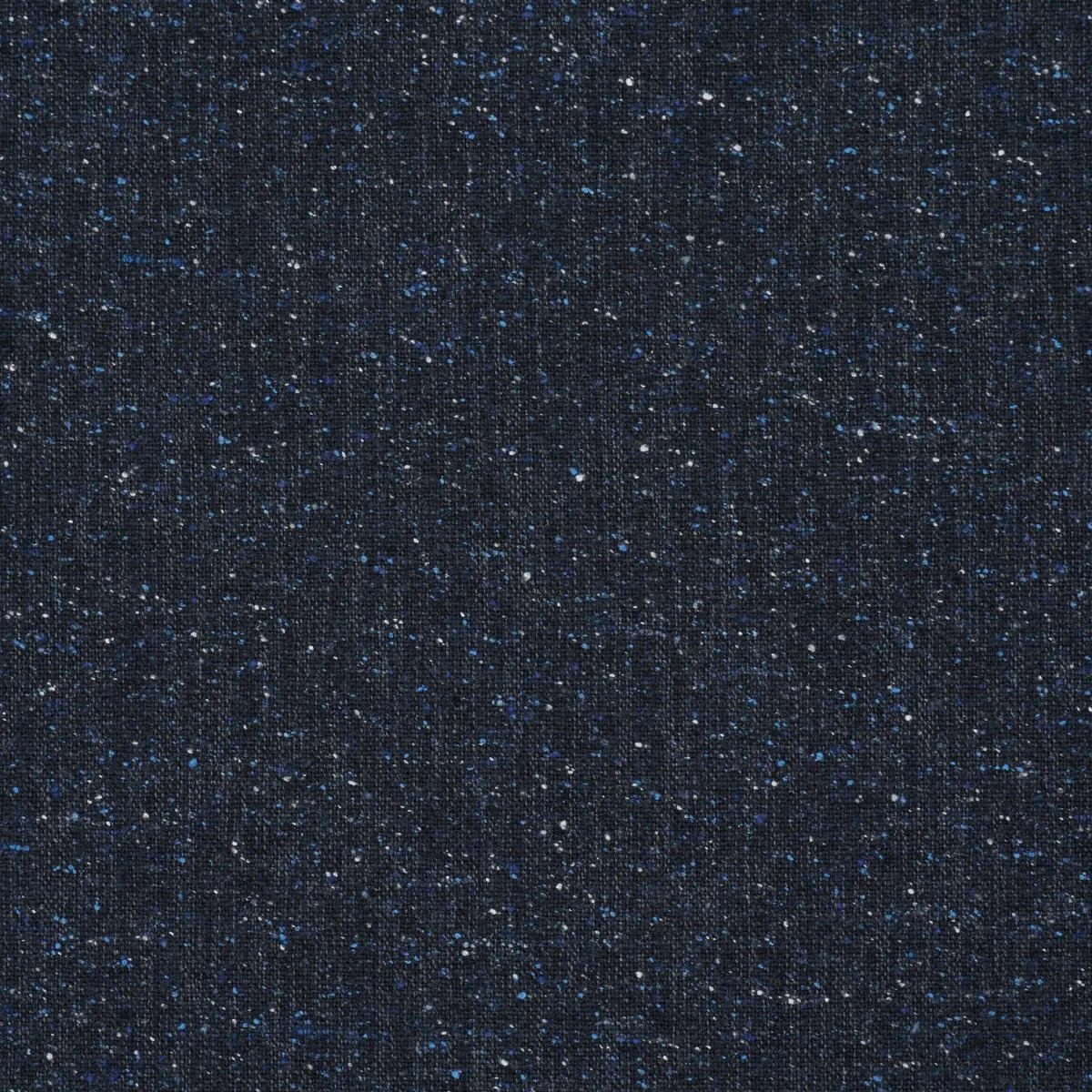 Schumacher 87316 Clarke Donegal Wool Blend Navy fabric swatch