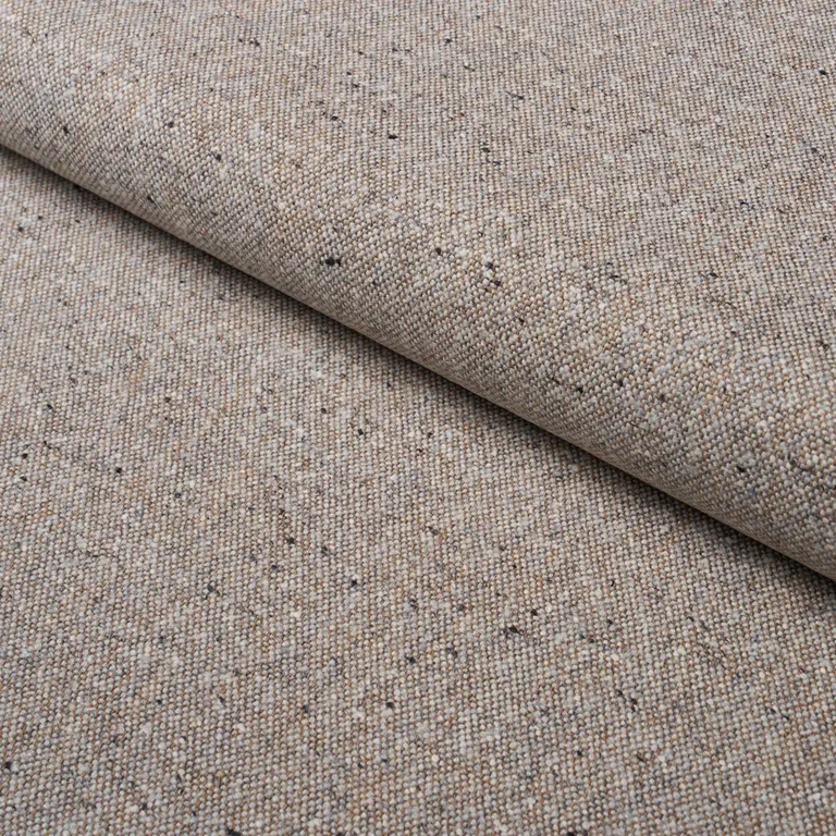 Schumacher 87311 Clarke Donegal Wool Blend Taupe fabric swatch