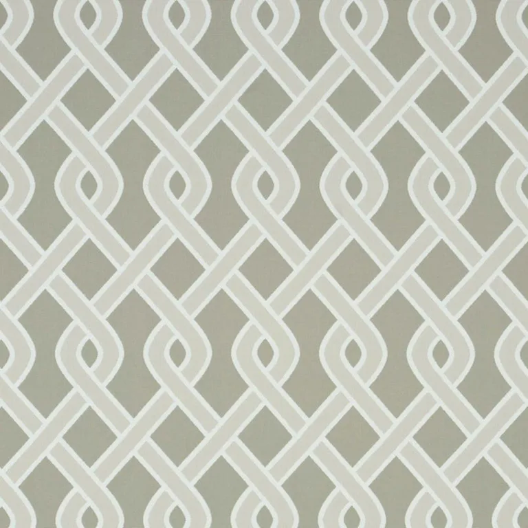 Schumacher 79572 Cleo Trellis Indoor/Outdoor Neutral fabric swatch