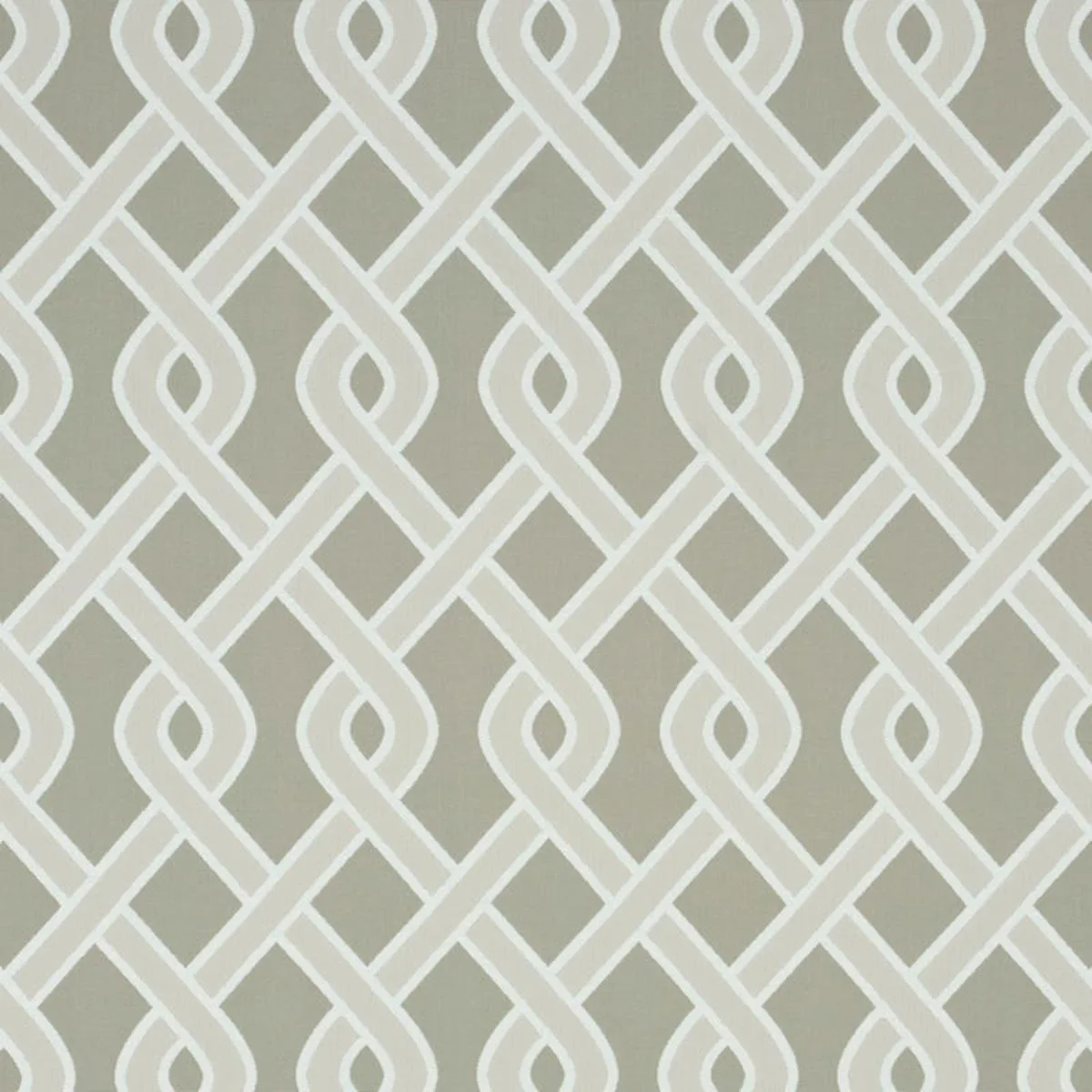 Schumacher 79572 Cleo Trellis Indoor/Outdoor Neutral fabric swatch