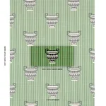 Schumacher 82140 Clermont éPinglé Green fabric swatch
