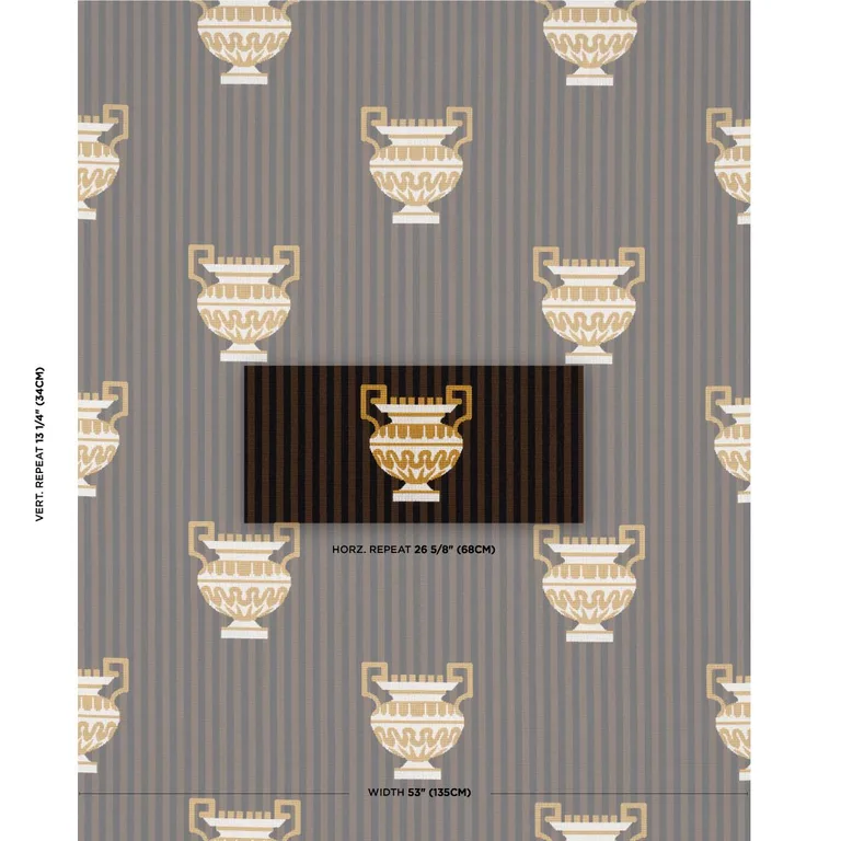 Schumacher 82141 Clermont éPinglé Java fabric swatch