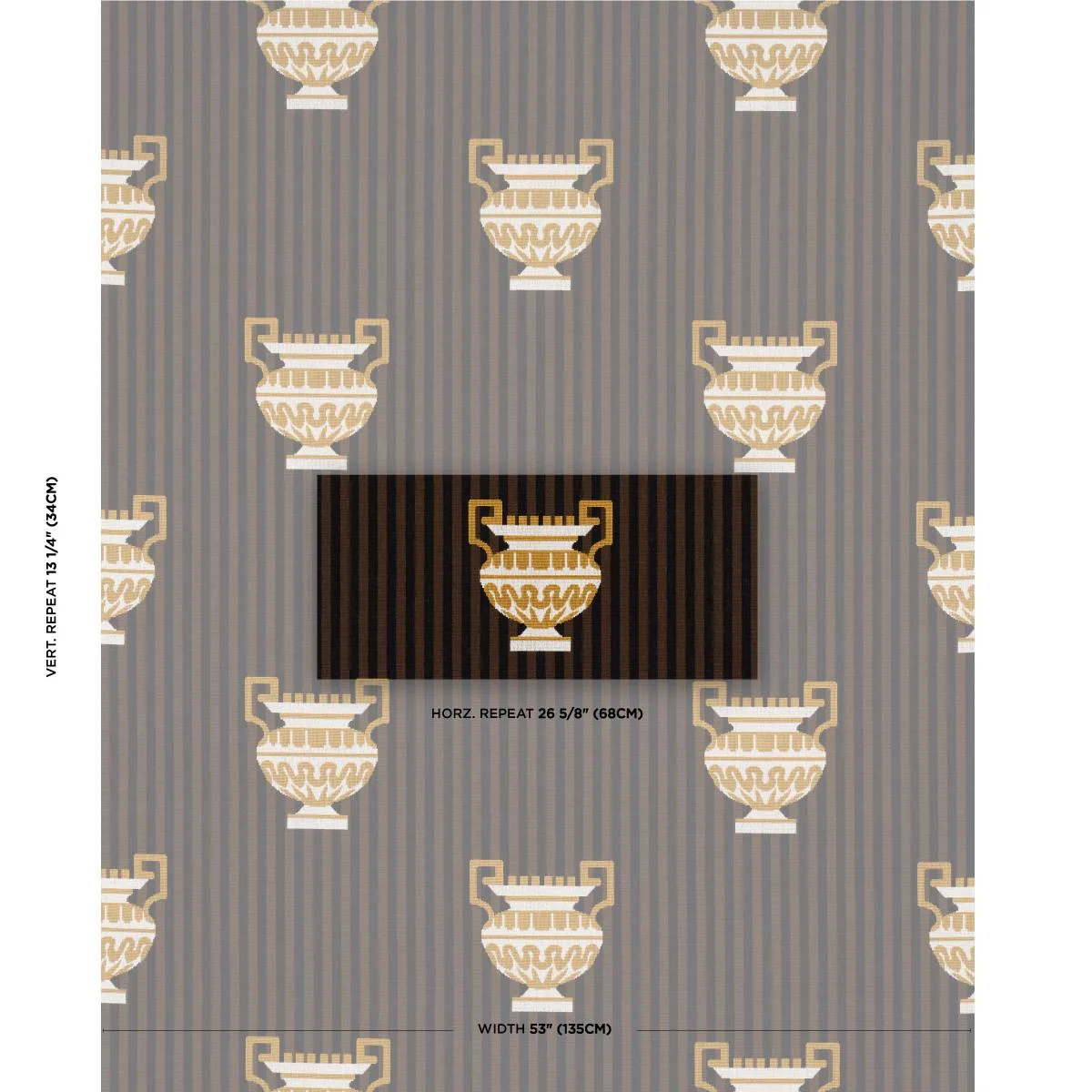 Schumacher 82141 Clermont éPinglé Java fabric swatch