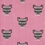 Schumacher 82142 Clermont éPinglé Pink fabric swatch