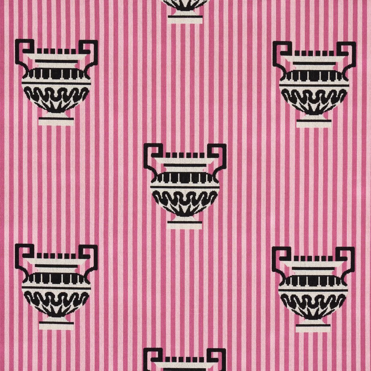 Schumacher 82142 Clermont éPinglé Pink fabric swatch