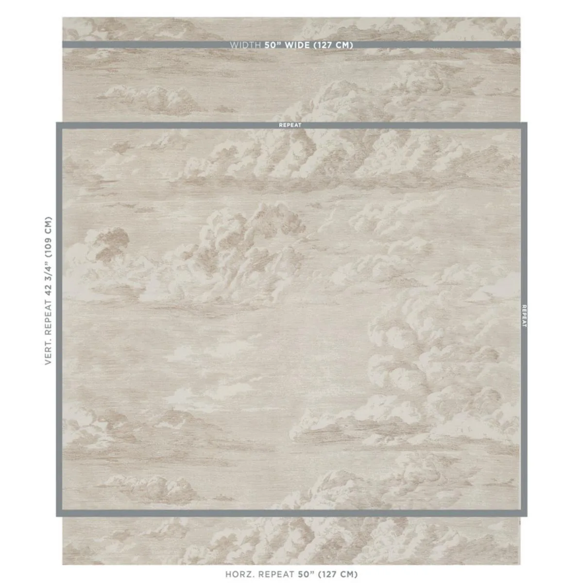 Schumacher 177000 Cloud Toile Champagne fabric swatch