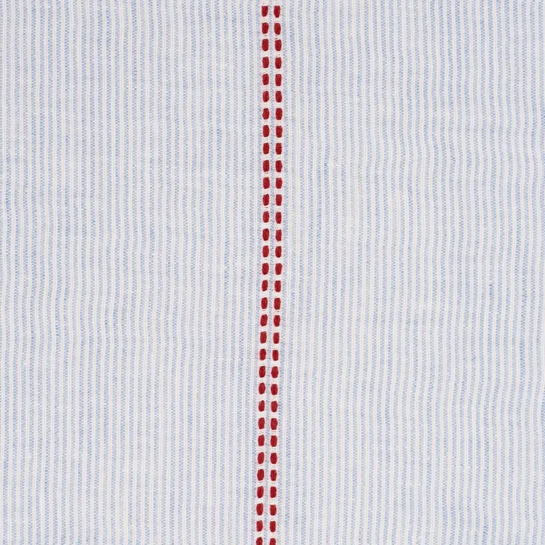 Schumacher 85970 Clyde Sheer Americana fabric swatch