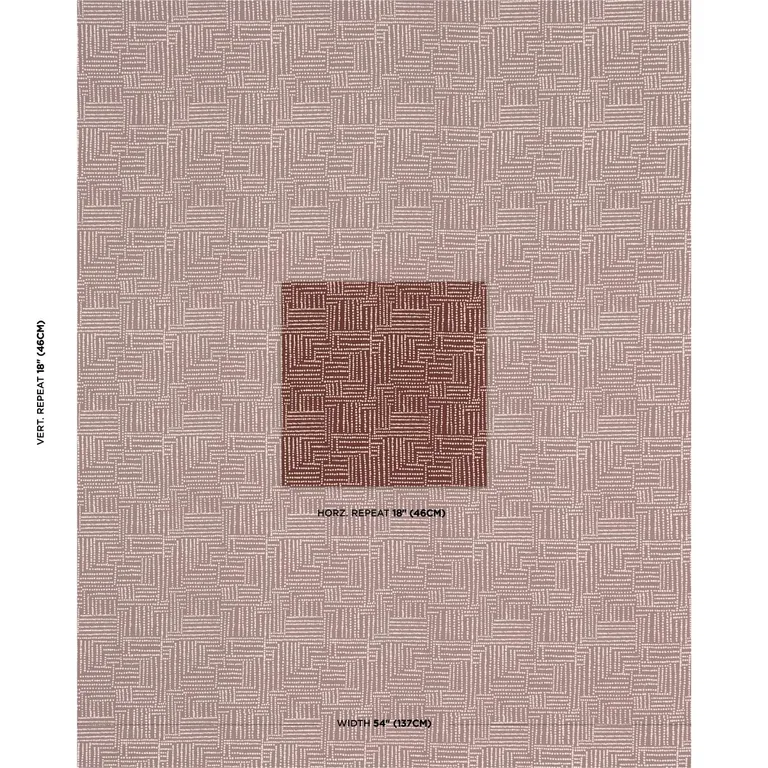 Schumacher 182582 Coco Hand Screen Print Coconut Latte fabric swatch