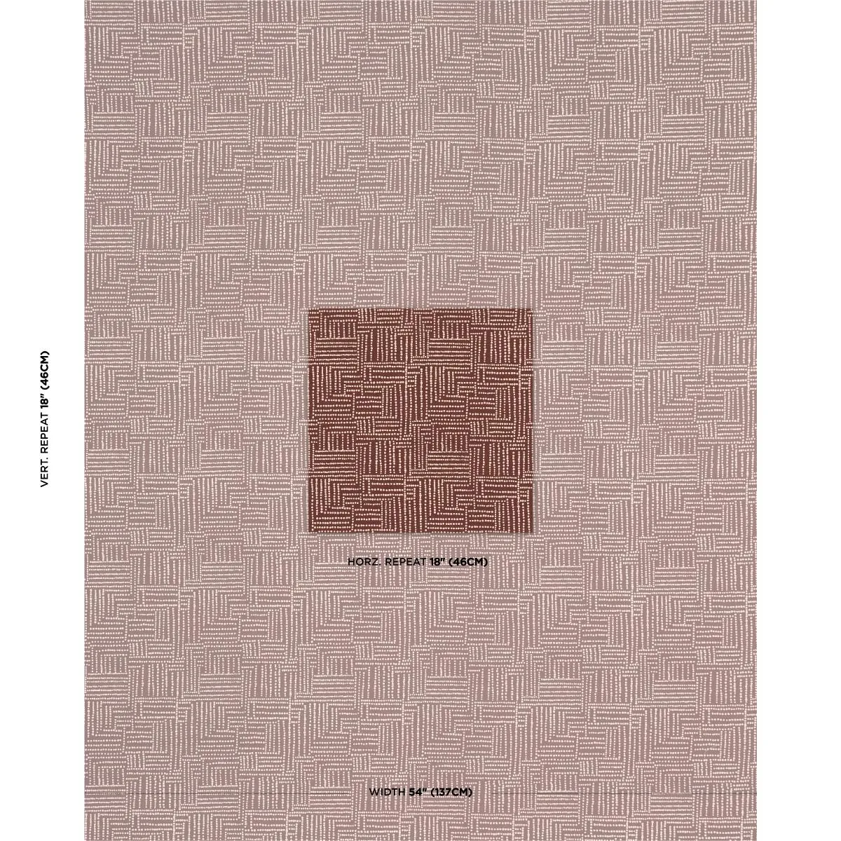 Schumacher 182582 Coco Hand Screen Print Coconut Latte fabric swatch