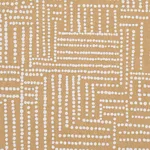 Schumacher 182581 Coco Hand Screen Print Sunbleached Ochre fabric swatch