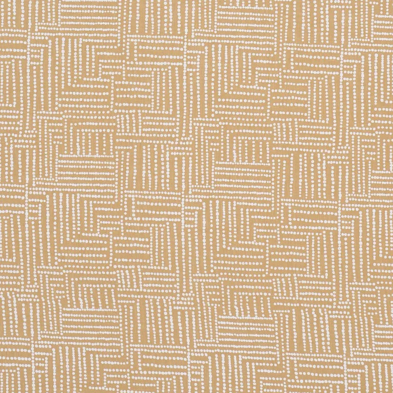 Schumacher 182581 Coco Hand Screen Print Sunbleached Ochre fabric swatch