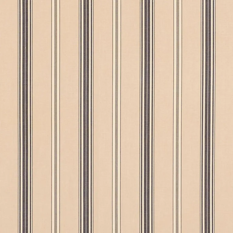 Schumacher 71292 Coco Stripe Stone fabric swatch