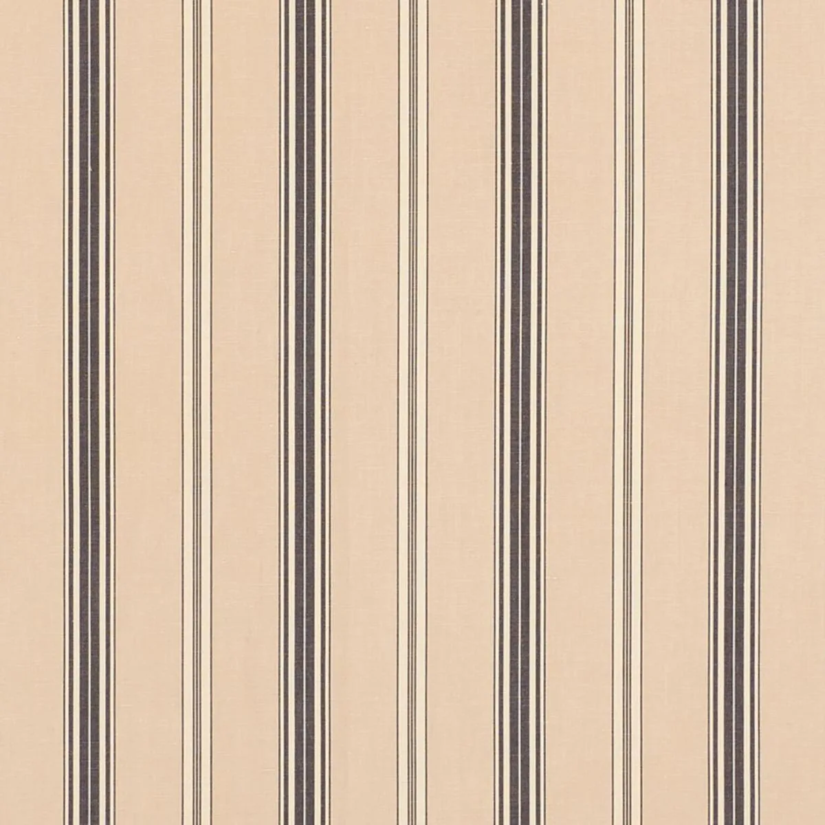 Schumacher 71292 Coco Stripe Stone fabric swatch