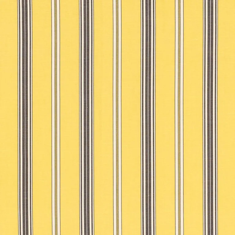 Schumacher 71294 Coco Stripe Yellow fabric swatch