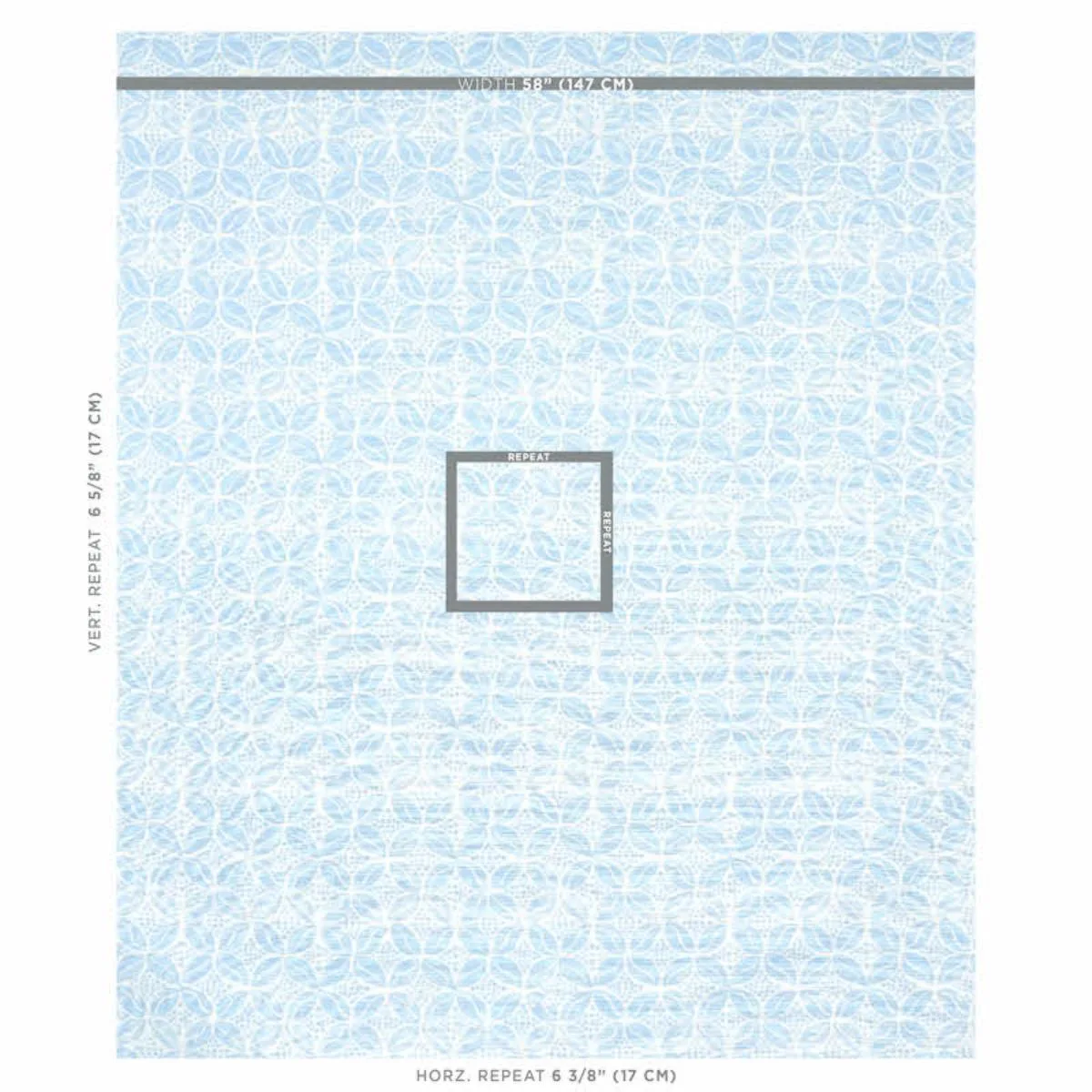 Schumacher 179201 Coffee Bean Sky fabric swatch