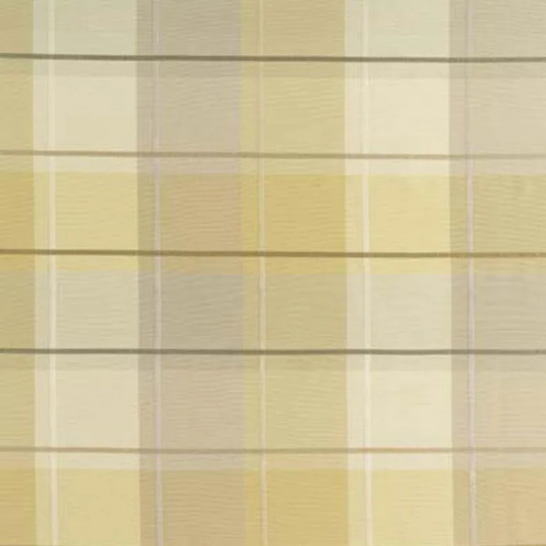 Schumacher 63360 Coin Silk Plaid Alabaster fabric swatch
