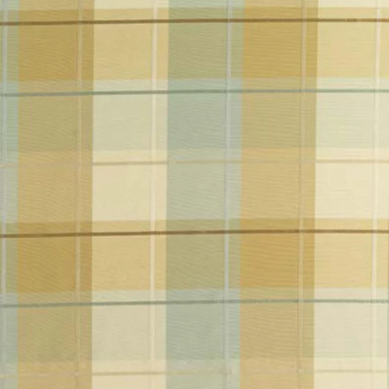 Schumacher 63361 Coin Silk Plaid Aqua fabric swatch