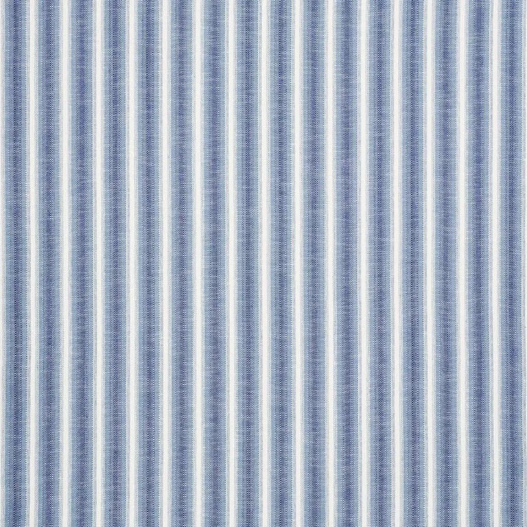 Schumacher 76660 Colada Stripe Indoor/Outdoor Blue fabric swatch