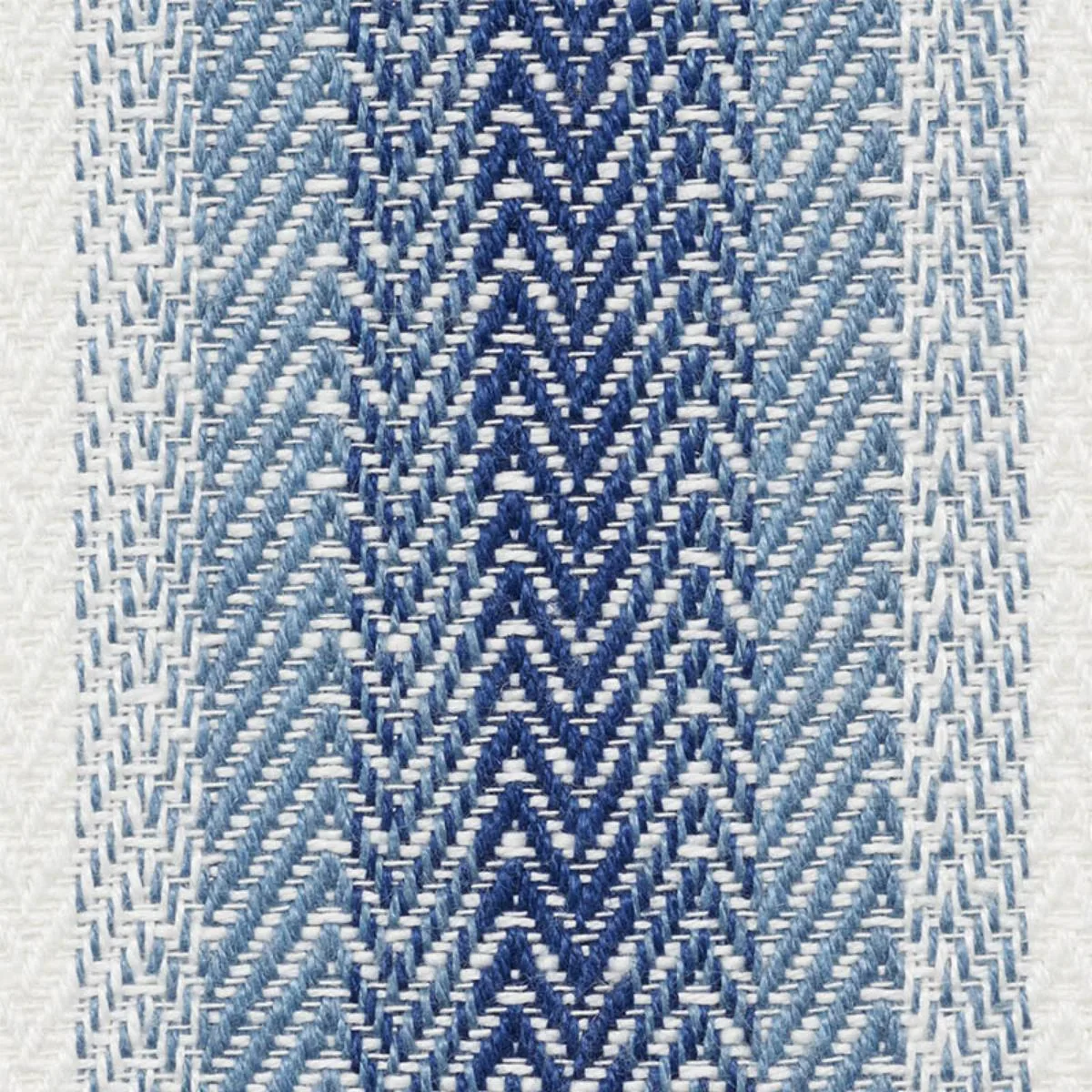 Schumacher 76660 Colada Stripe Indoor/Outdoor Blue fabric swatch