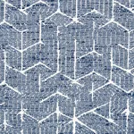 Schumacher 80120 Coleridge Jacquard Blue fabric swatch