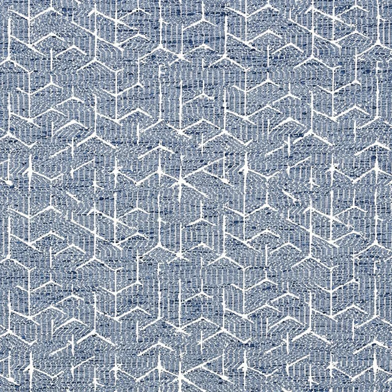 Schumacher 80120 Coleridge Jacquard Blue fabric swatch