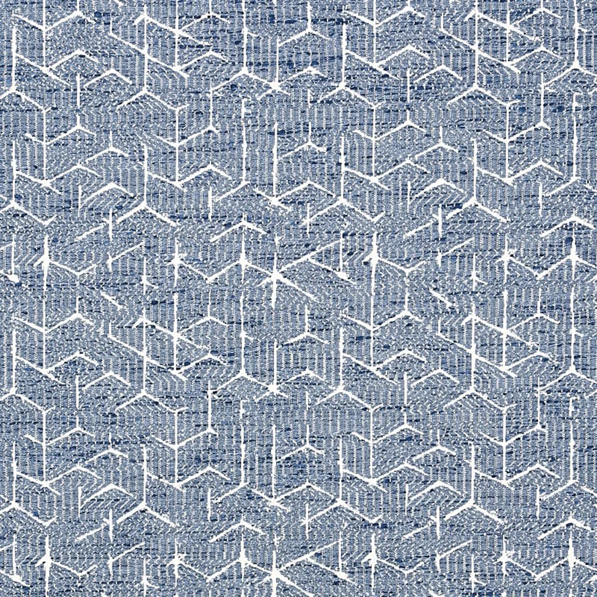Schumacher 80120 Coleridge Jacquard Blue fabric swatch