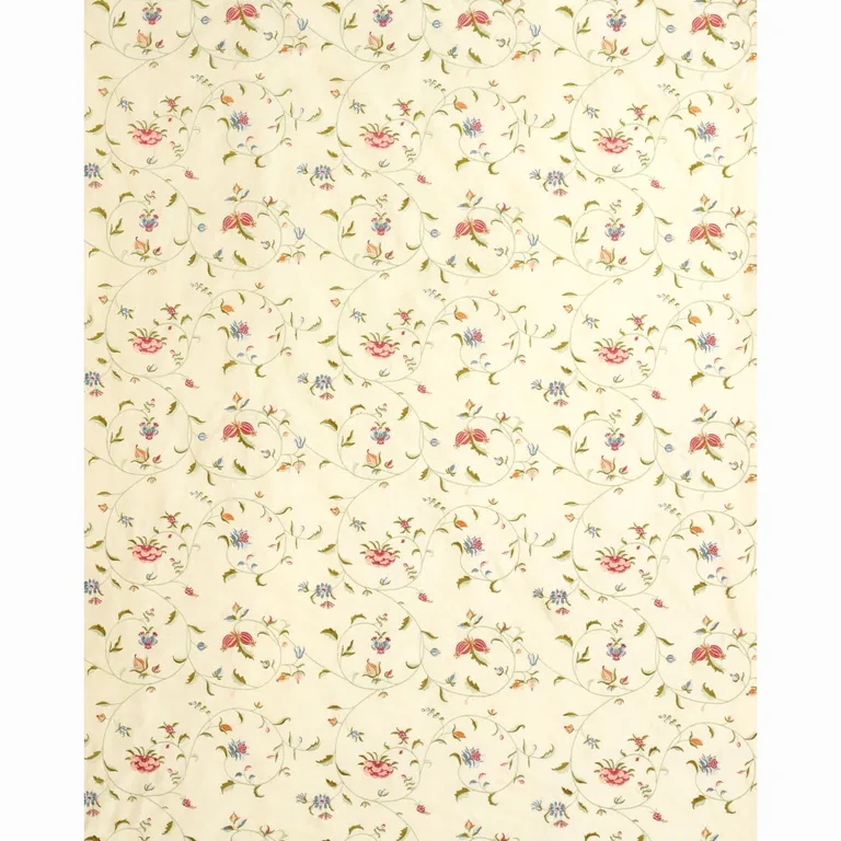 Schumacher 22710 Colette Embroidery Rose fabric swatch