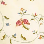 Schumacher 22710 Colette Embroidery Rose fabric swatch