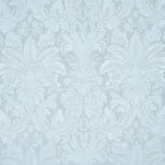Schumacher 69144 Colette Linen/Silk Damask Chambray fabric swatch