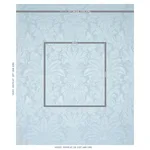 Schumacher 69144 Colette Linen/Silk Damask Chambray fabric swatch