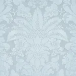 Schumacher 69144 Colette Linen/Silk Damask Chambray fabric swatch