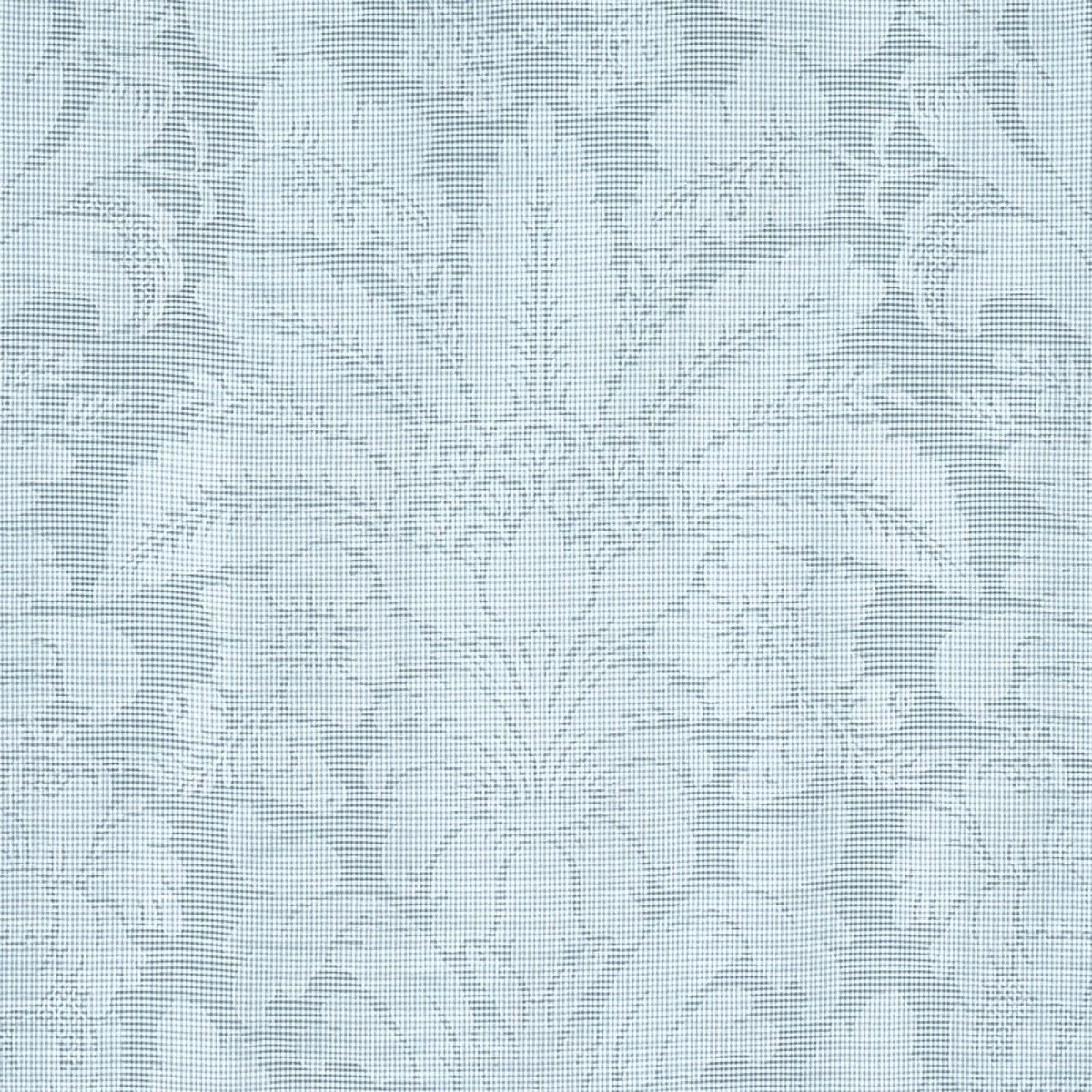 Schumacher 69144 Colette Linen/Silk Damask Chambray fabric swatch