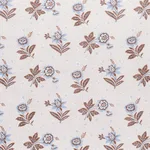 Schumacher 180542 Colline Delft & Sepia fabric swatch