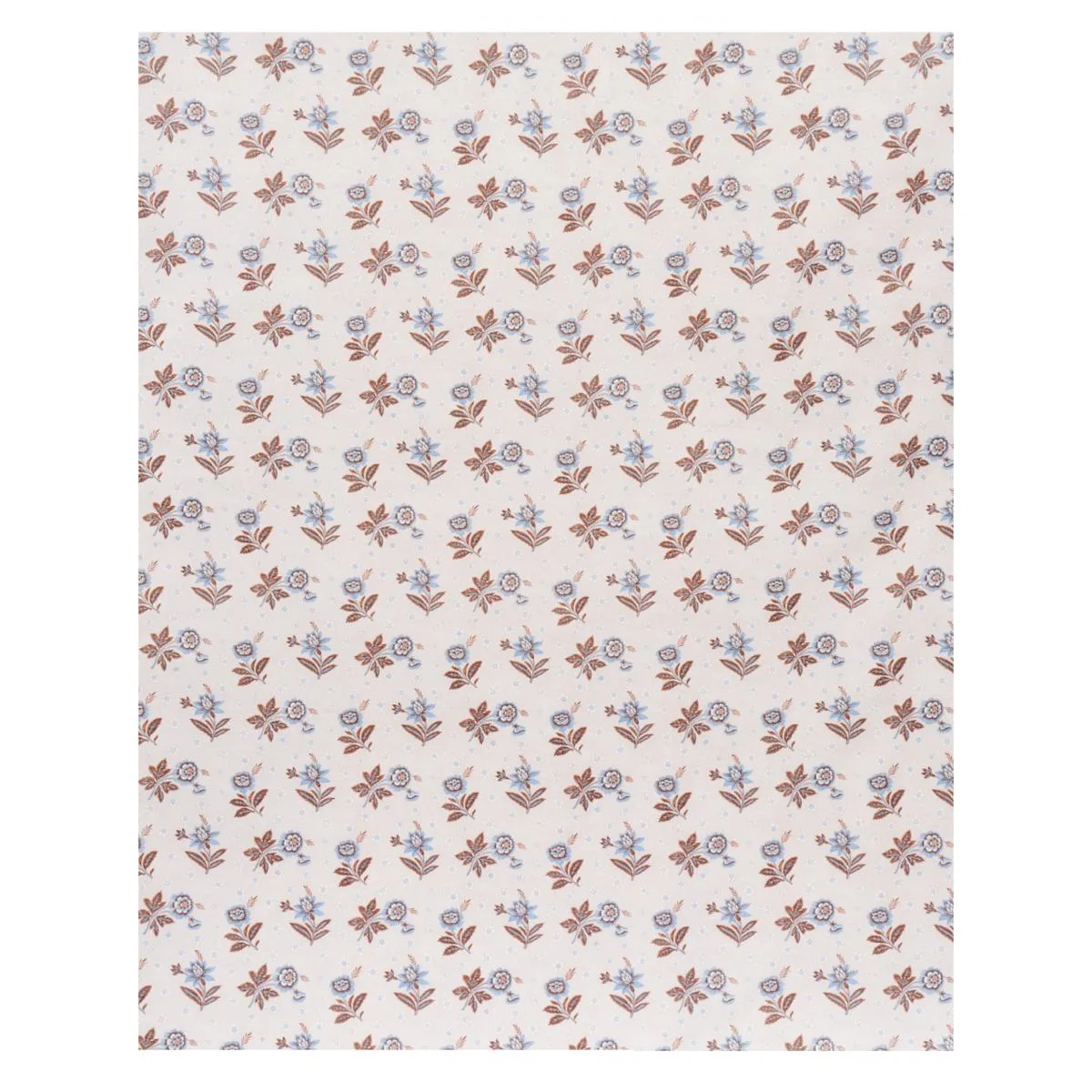 Schumacher 180542 Colline Delft & Sepia fabric swatch
