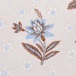Schumacher 180542 Colline Delft & Sepia fabric swatch
