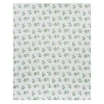 Schumacher 180540 Colline Leaf & Aqua fabric swatch