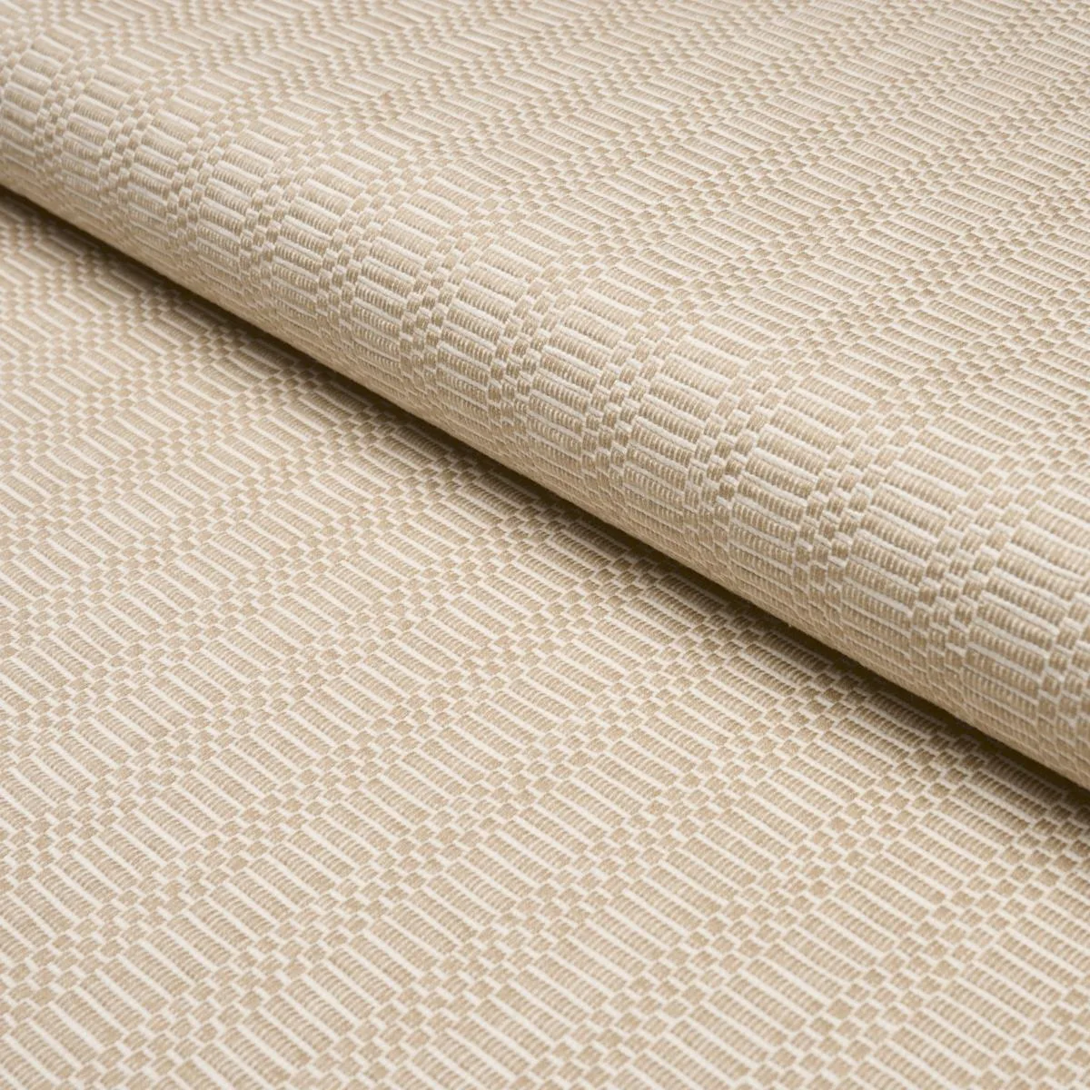Schumacher 87152 Collins Neutral fabric swatch