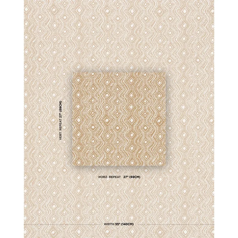 Schumacher 84241 Colma Indoor/Outdoor Flax fabric swatch