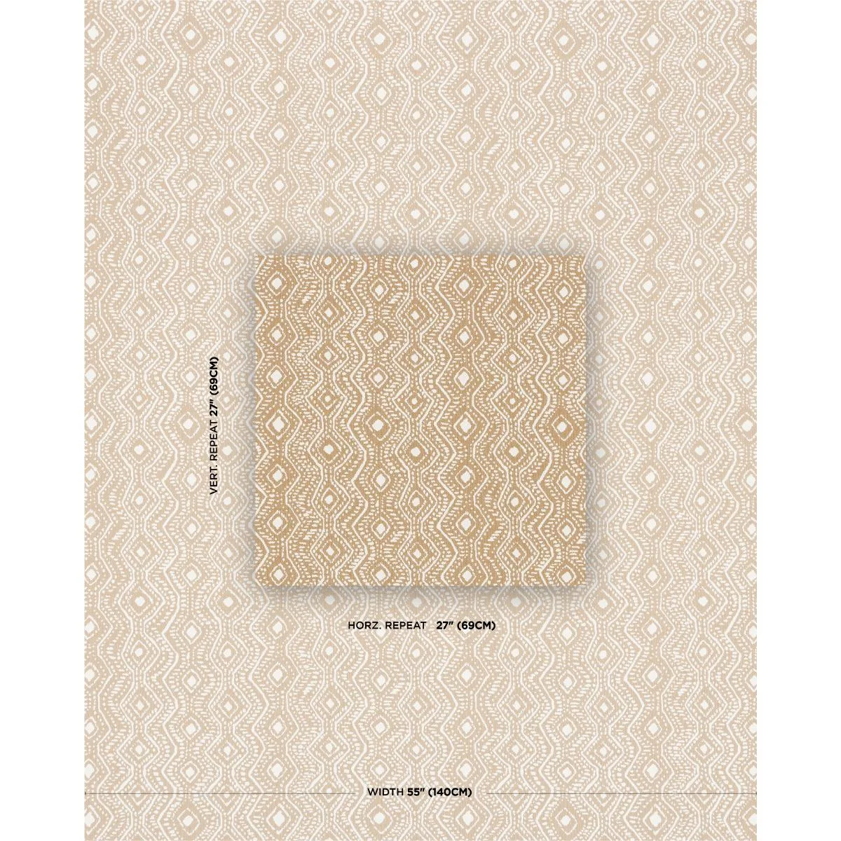 Schumacher 84241 Colma Indoor/Outdoor Flax fabric swatch
