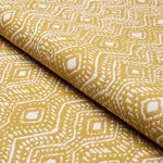 Schumacher 84240 Colma Indoor/Outdoor Marigold fabric swatch